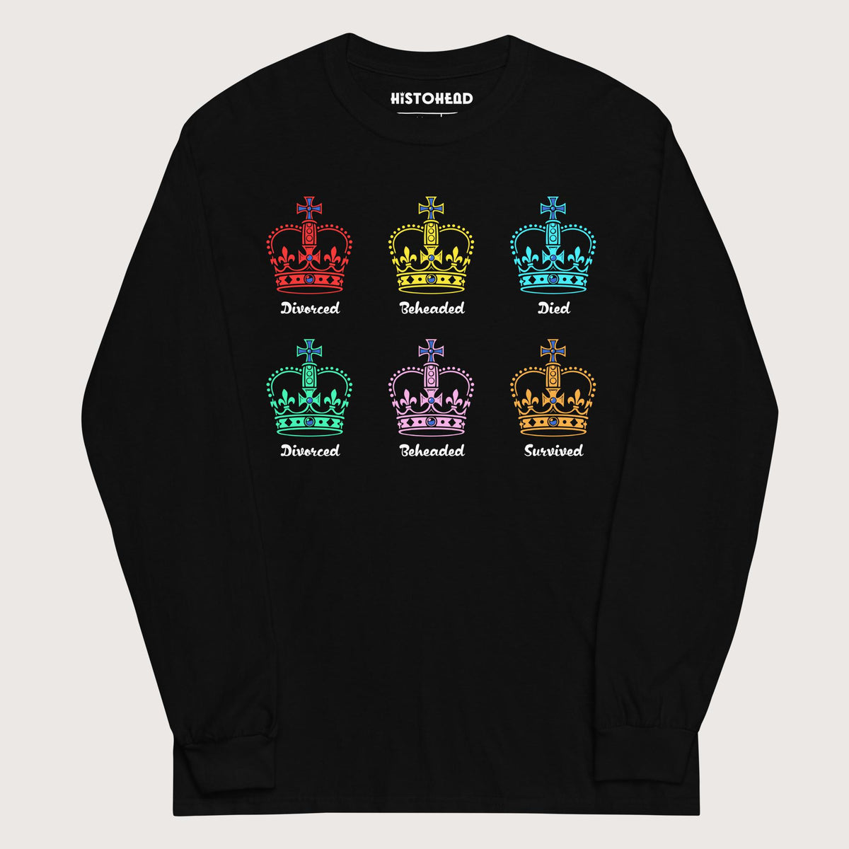 Black Six Queens - Long Sleeve - history buff gift by HistoHead