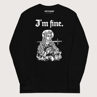 Black Saint Lucy I'm Fine - Long Sleeve - history buff gift by HistoHead