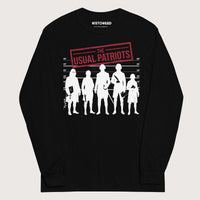 Black The Usual Patriots - Long Sleeve - history buff gift by HistoHead