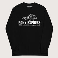 Black Pony Express - Long Sleeve - history buff gift by HistoHead