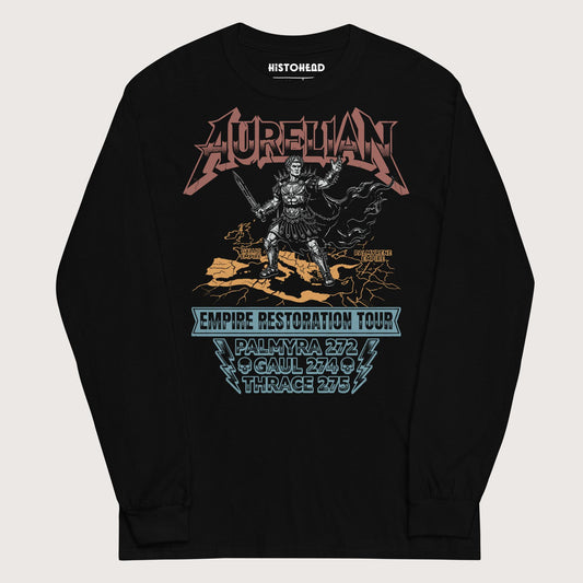 Black Aurelian Empire Restoration Tour - Long Sleeve - history buff gift by HistoHead
