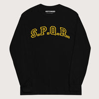 Black SPQR - Long Sleeve - history buff gift by HistoHead