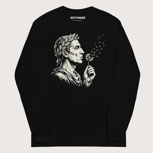 Black Caesar Blowing Wishes - Long Sleeve - history buff gift by HistoHead