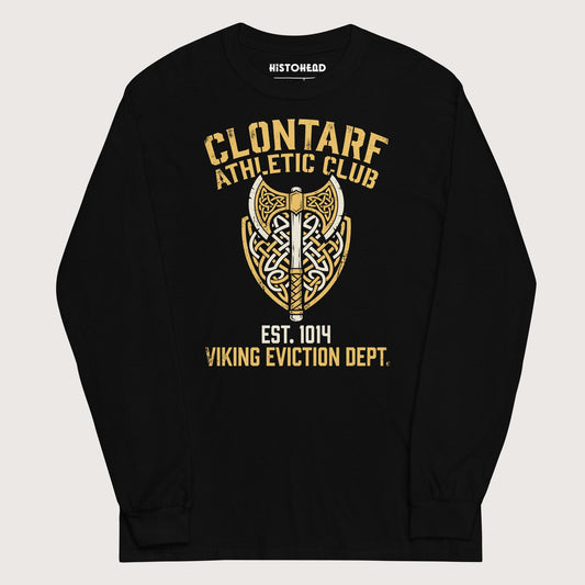 Black Clontarf Athletic Club - Long Sleeve - history buff gift by HistoHead