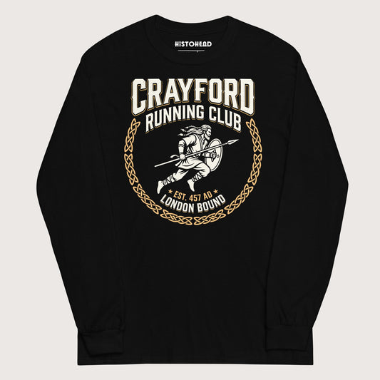 Black Crayford Running Club - Long Sleeve - history buff gift by HistoHead