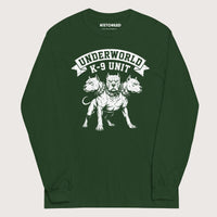Forest Green Cerberus Underworld K-9 Unit - Long Sleeve - history buff gift by HistoHead