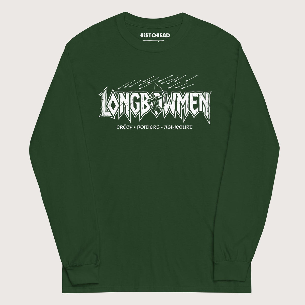 Forest Green Longbowmen - Long Sleeve - history buff gift by HistoHead