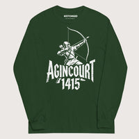 Forest Green Agincourt 1415 Longbowman - Long Sleeve - history buff gift by HistoHead