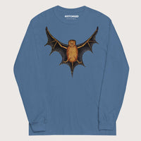 Indigo Blue Weird Medieval Bat - Long Sleeve - history buff gift by HistoHead