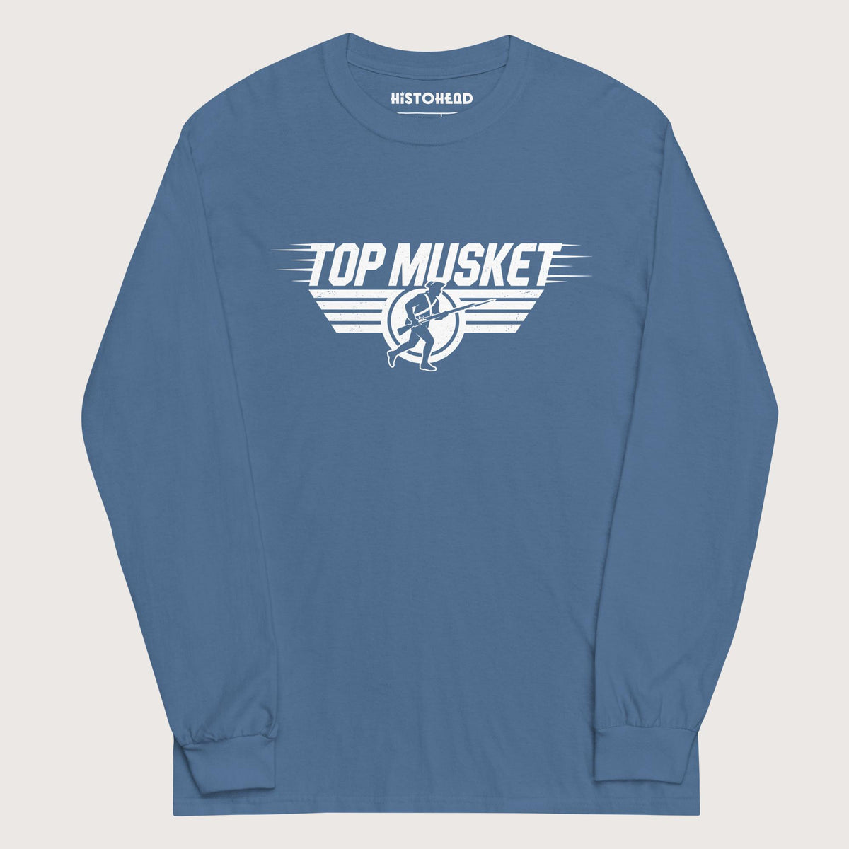 Indigo Blue Top Musket - Long Sleeve - history buff gift by HistoHead