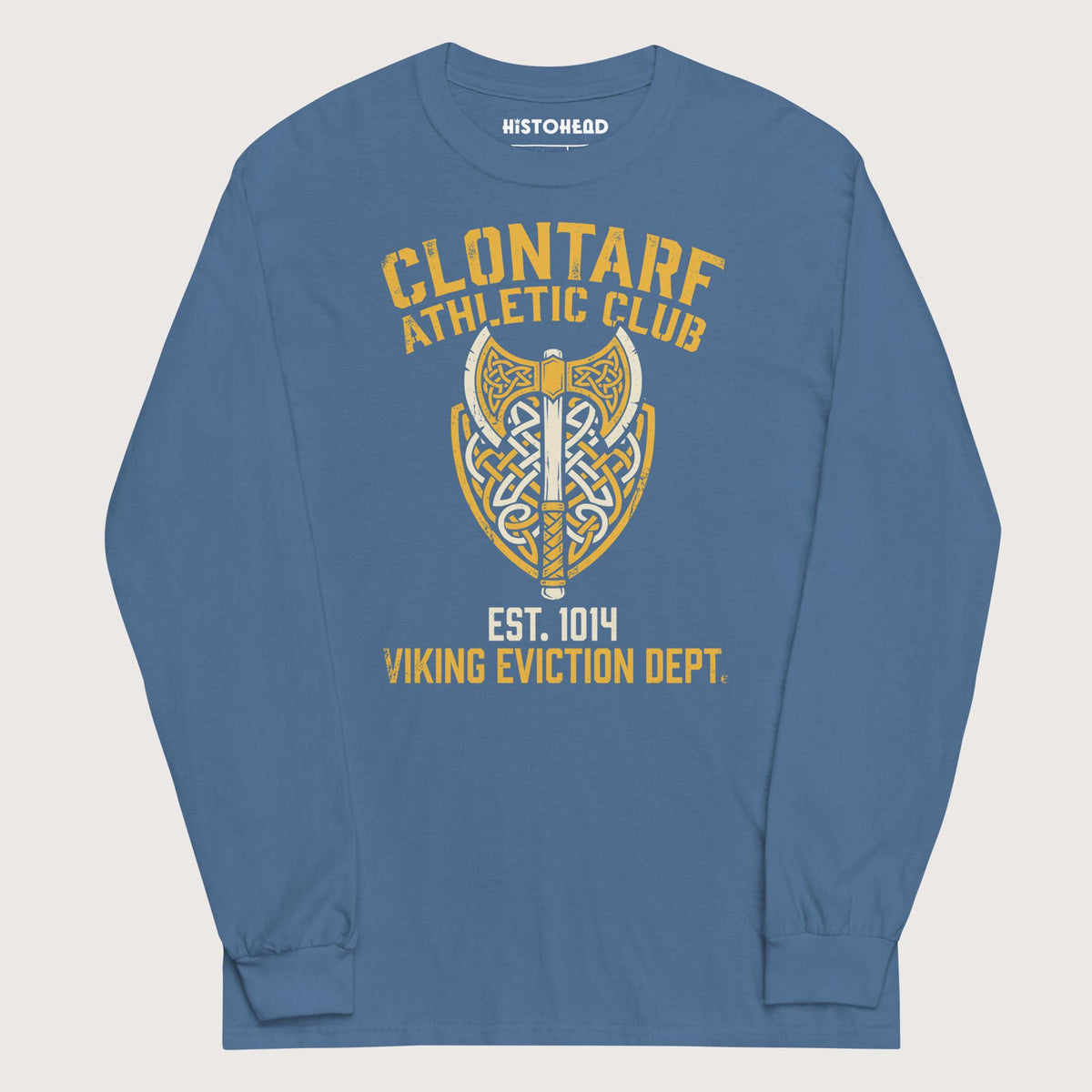 Indigo Blue Clontarf Athletic Club - Long Sleeve - history buff gift by HistoHead