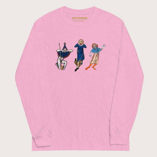 Light Pink Medieval Fun Time - Long Sleeve - history buff gift by HistoHead