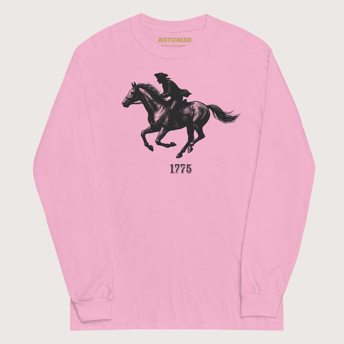 Light Pink Paul Revere - Long Sleeve - history buff gift by HistoHead