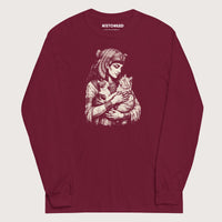 Maroon Cleopatra's Cats - Long Sleeve - history buff gift by HistoHead