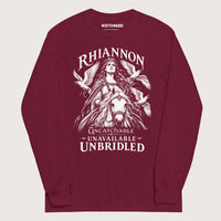 Maroon Rhiannon Uncatchable Unavailable Unbridled - Long Sleeve - history buff gift by HistoHead