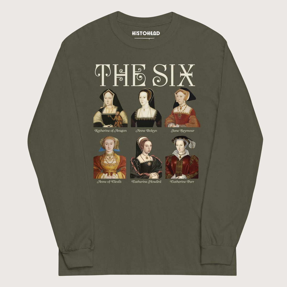 Military Green The Six - Long Sleeve - history buff gift by HistoHead