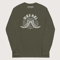 Military Green Wæs Hæl - Long Sleeve - history buff gift by HistoHead