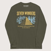 Military Green Seven Wonders Reunion Tour - Long Sleeve - history buff gift by HistoHead