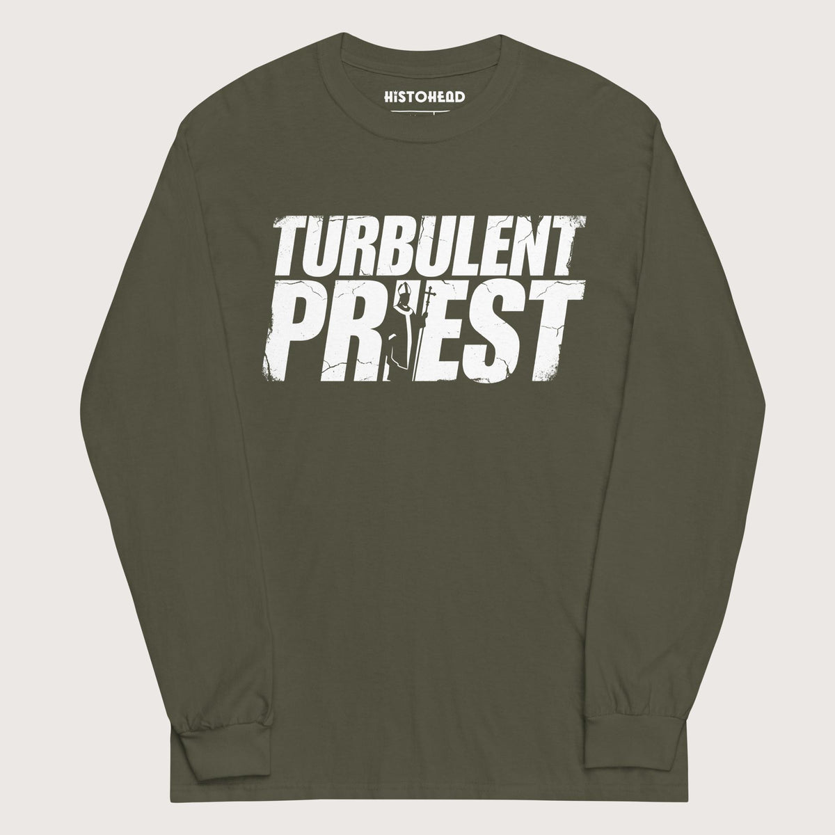 Military Green Thomas Becket Turbulent Priest - Long Sleeve - history buff gift by HistoHead