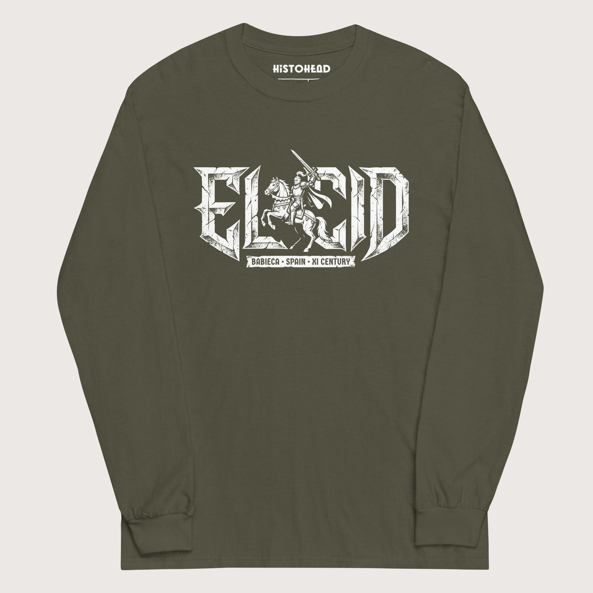 Military Green El Cid - Long Sleeve - history buff gift by HistoHead