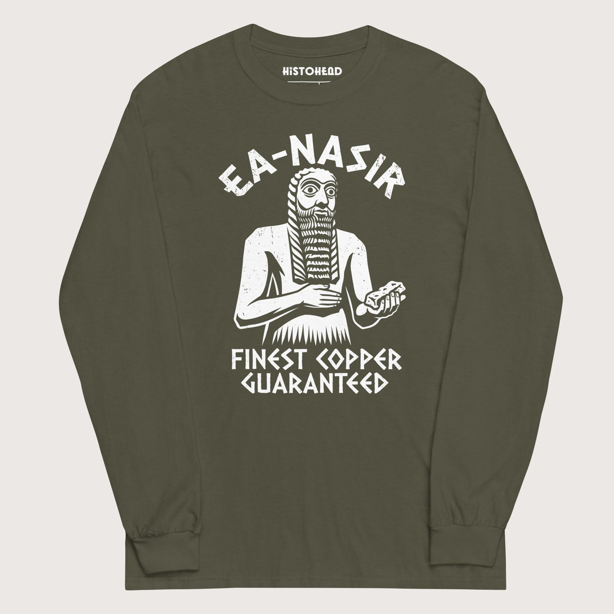 Military Green Ea-Nasir Finest Copper - Long Sleeve - history buff gift by HistoHead