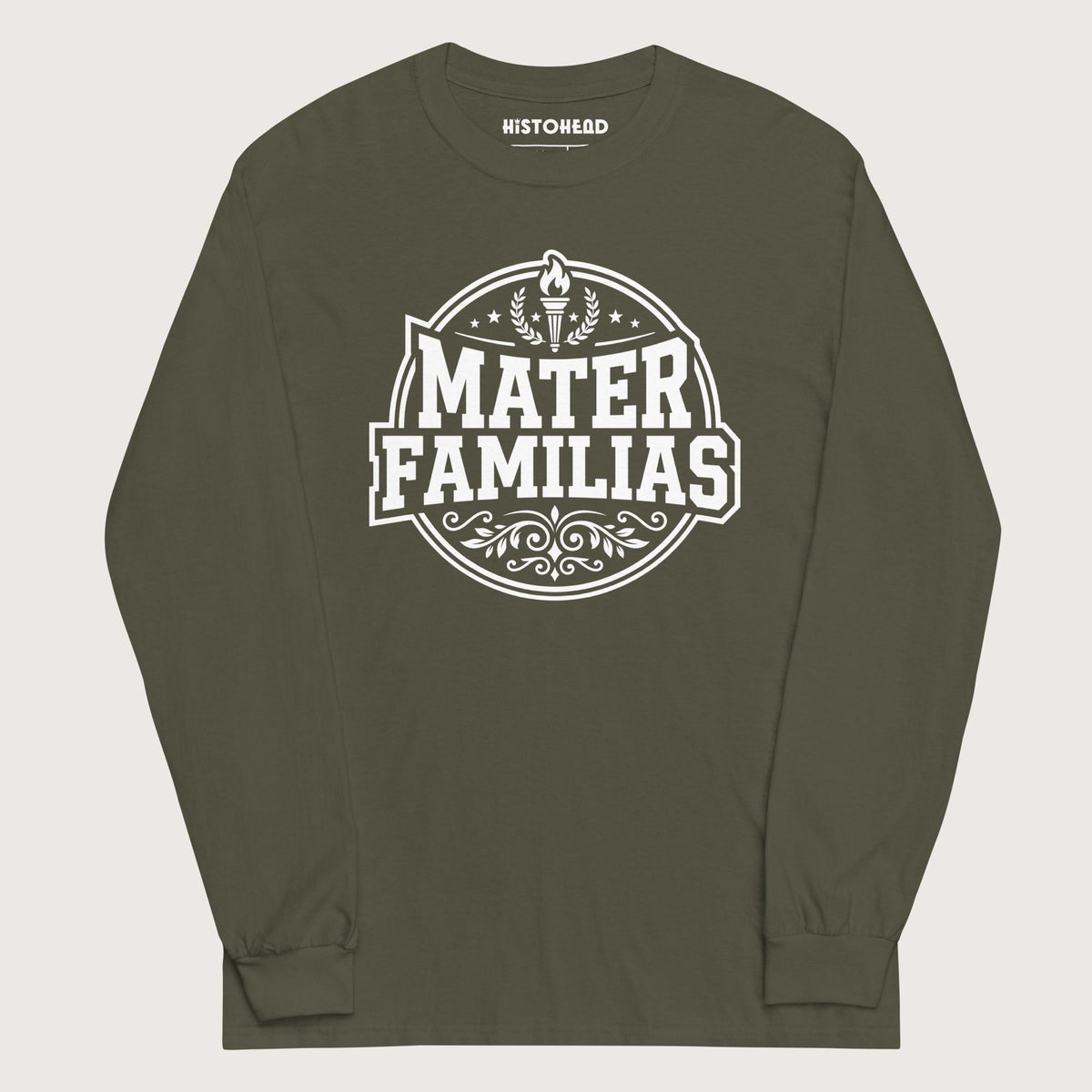 Military Green Mater Familias Latin - Long Sleeve - history buff gift by HistoHead