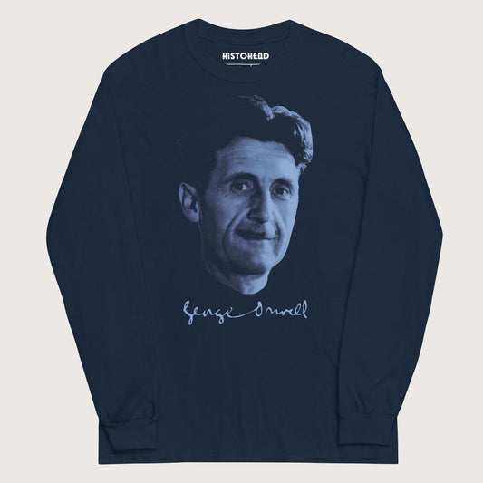 Navy George Orwell - Long Sleeve - history buff gift by HistoHead