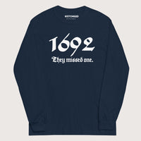 Navy 1692 Witch Trials - Long Sleeve - history buff gift by HistoHead