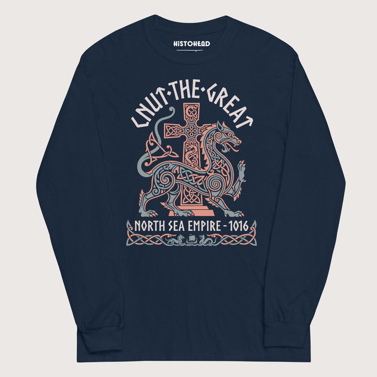 Navy Cnut the Great - Long Sleeve - history buff gift by HistoHead