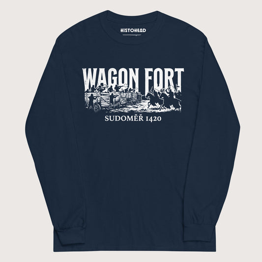 Navy Wagon Fort Battle of Sudoměř - Long Sleeve - history buff gift by HistoHead