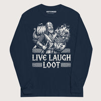 Navy Live Laugh Loot - Long Sleeve - history buff gift by HistoHead