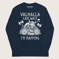Navy Valhalla Can Wait - Long Sleeve - history buff gift by HistoHead