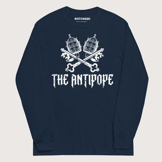 Navy The Antipope - Long Sleeve - history buff gift by HistoHead