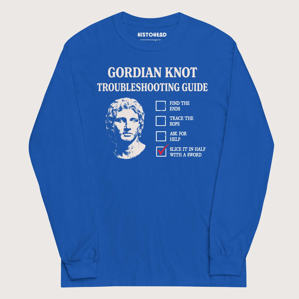 Royal Alexander's Gordian Knot Guide - Long Sleeve - history buff gift by HistoHead