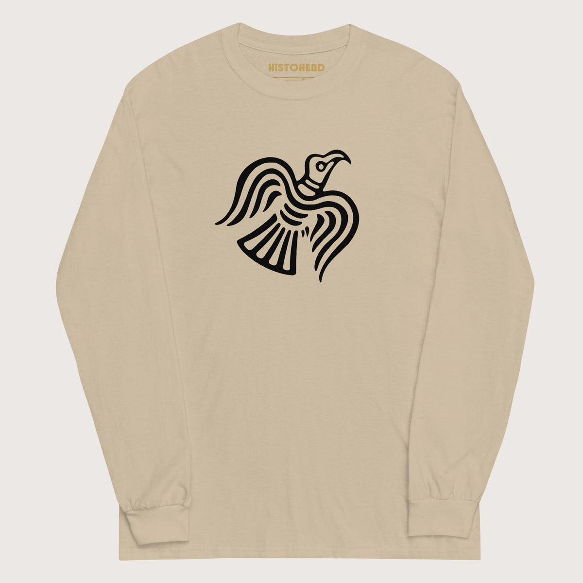 Sand Viking Raven Symbol - Long Sleeve - history buff gift by HistoHead