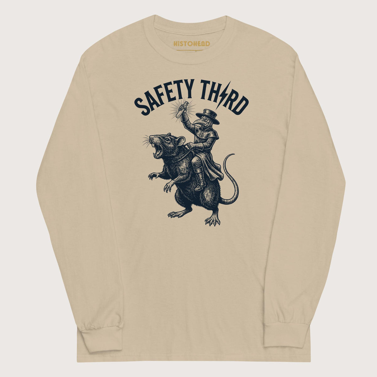 Sand Plague Doctor Safety Third - Long Sleeve - history buff gift by HistoHead