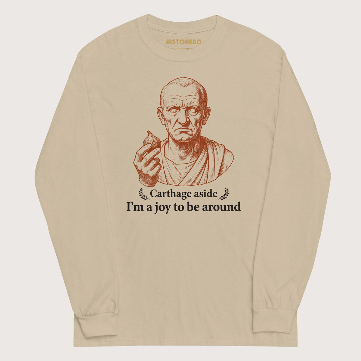 Sand Cato Carthage Aside I'm a Joy to Be Around - Long Sleeve - history buff gift by HistoHead
