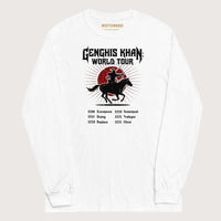 White Genghis Khan World Tour - Long Sleeve - history buff gift by HistoHead