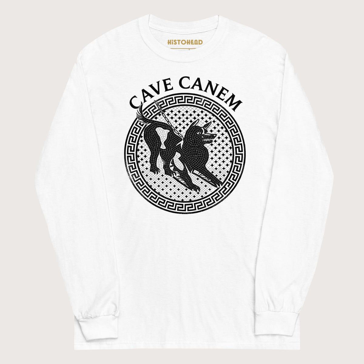 White Cave Canem - Long Sleeve - history buff gift by HistoHead