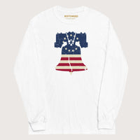 White Liberty Bell - Long Sleeve - history buff gift by HistoHead