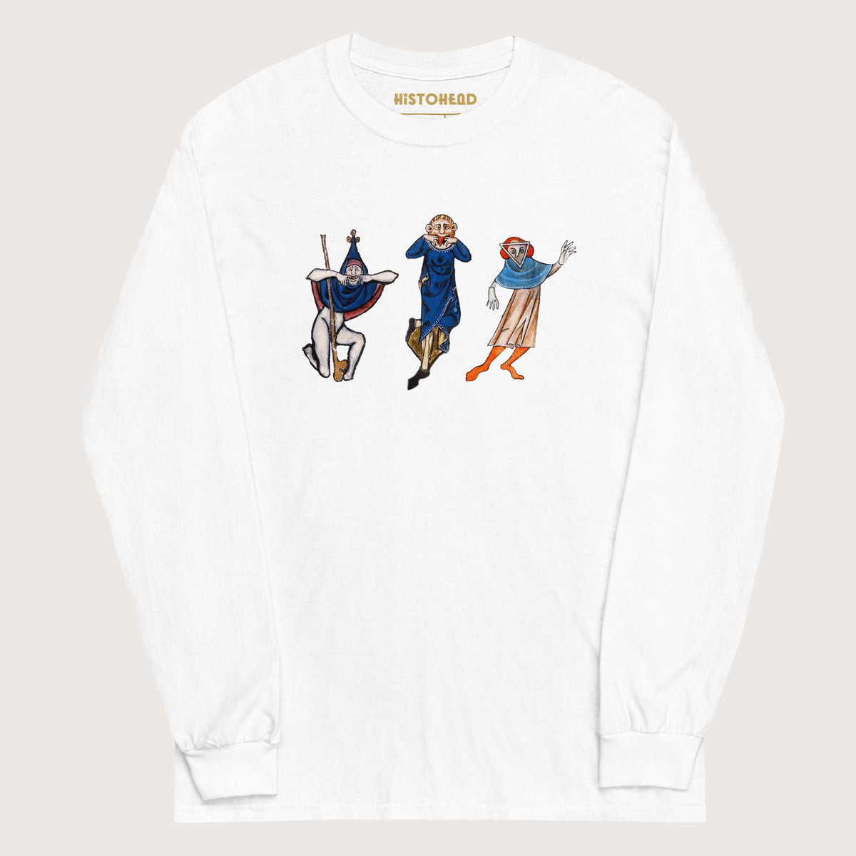 White Medieval Fun Time - Long Sleeve - history buff gift by HistoHead