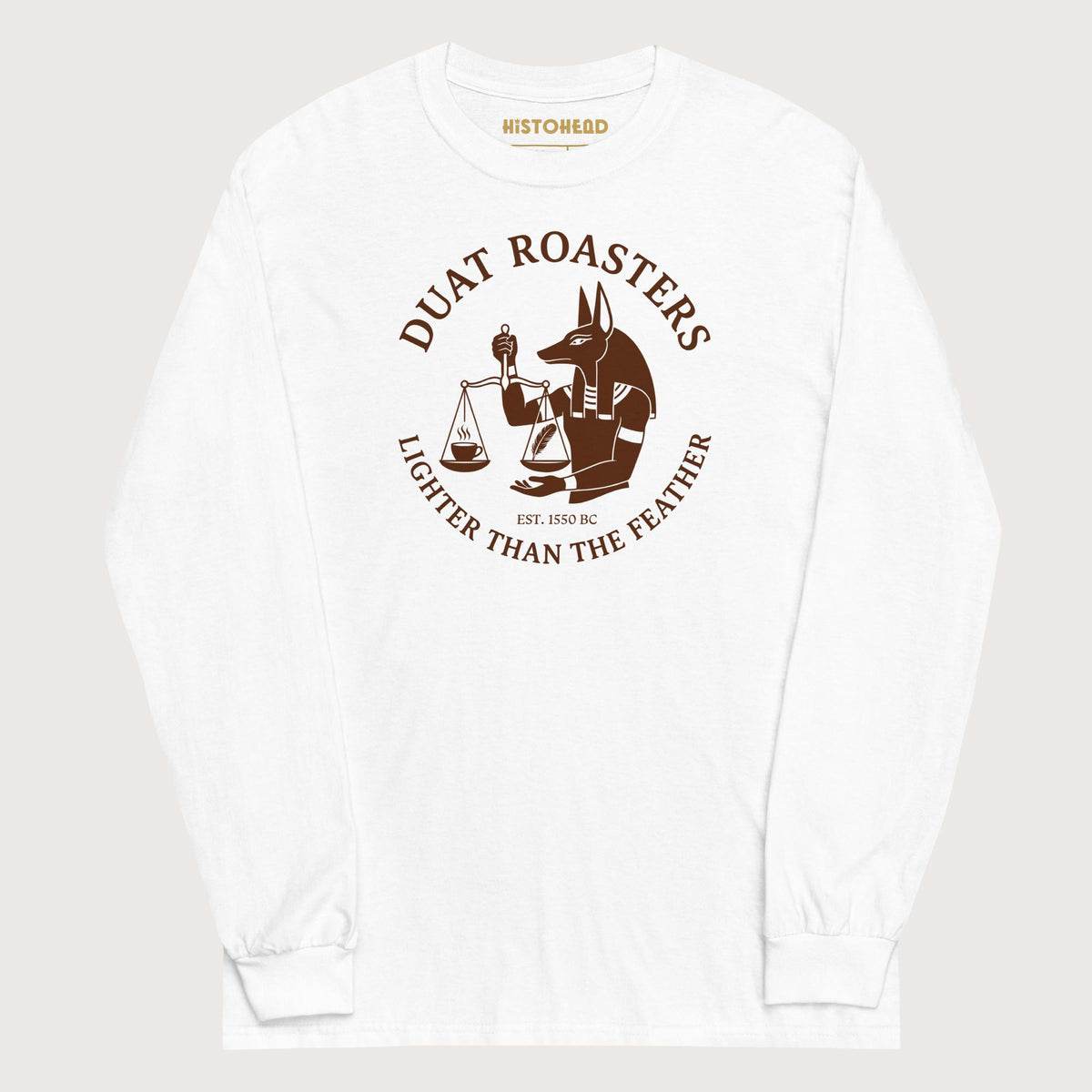 White Duat Roasters - Long Sleeve - history buff gift by HistoHead