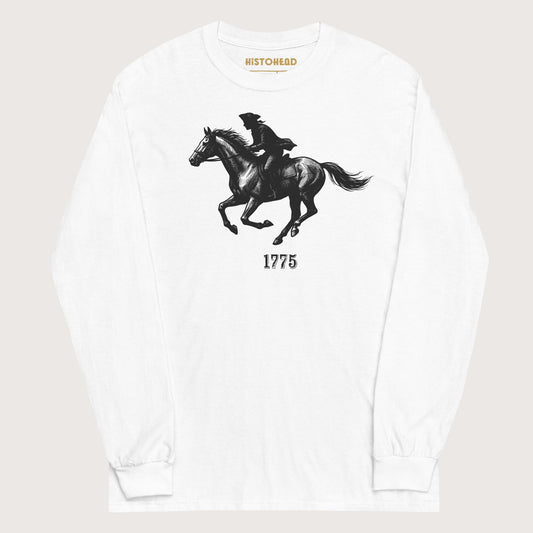 White Paul Revere - Long Sleeve - history buff gift by HistoHead