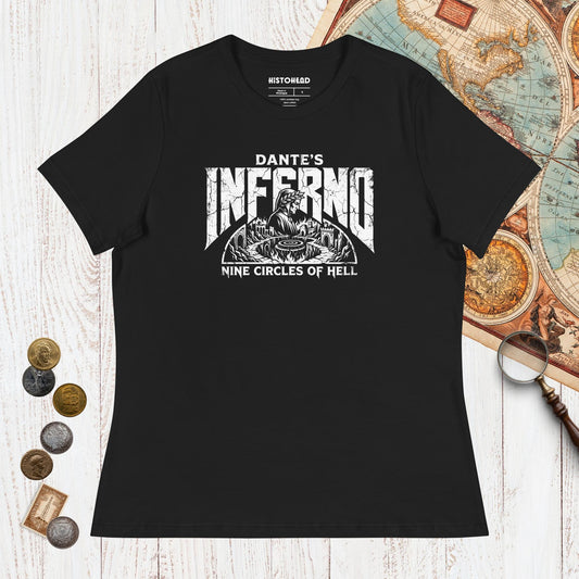 Black Dante's Inferno - Women's Tee - history buff gift by HistoHead