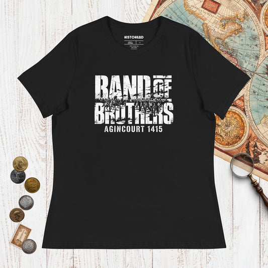 Black Band of Brothers Agincourt 1415 - Women's Tee - history buff gift by HistoHead