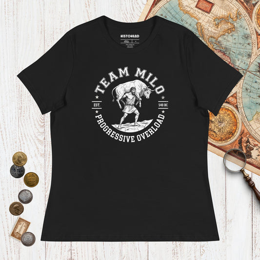 Black Team Milo - Women's Tee - history buff gift by HistoHead
