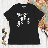 Black The Stoics - Women's Tee - history buff gift by HistoHead