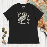 Black Owl of Athena - Women's Tee - history buff gift by HistoHead