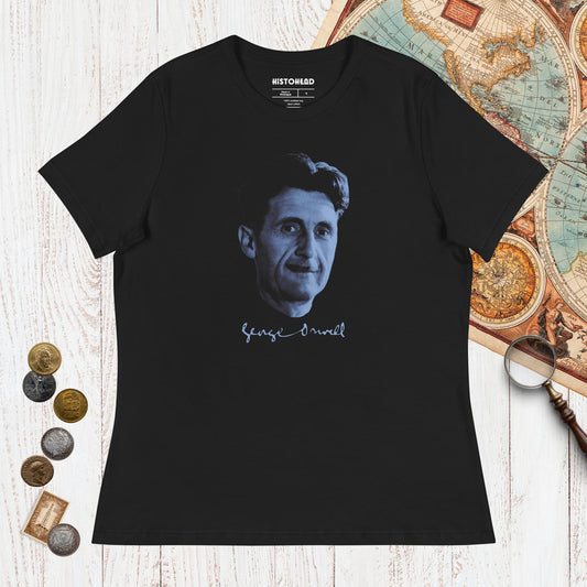 Black George Orwell - Women's Tee - history buff gift by HistoHead