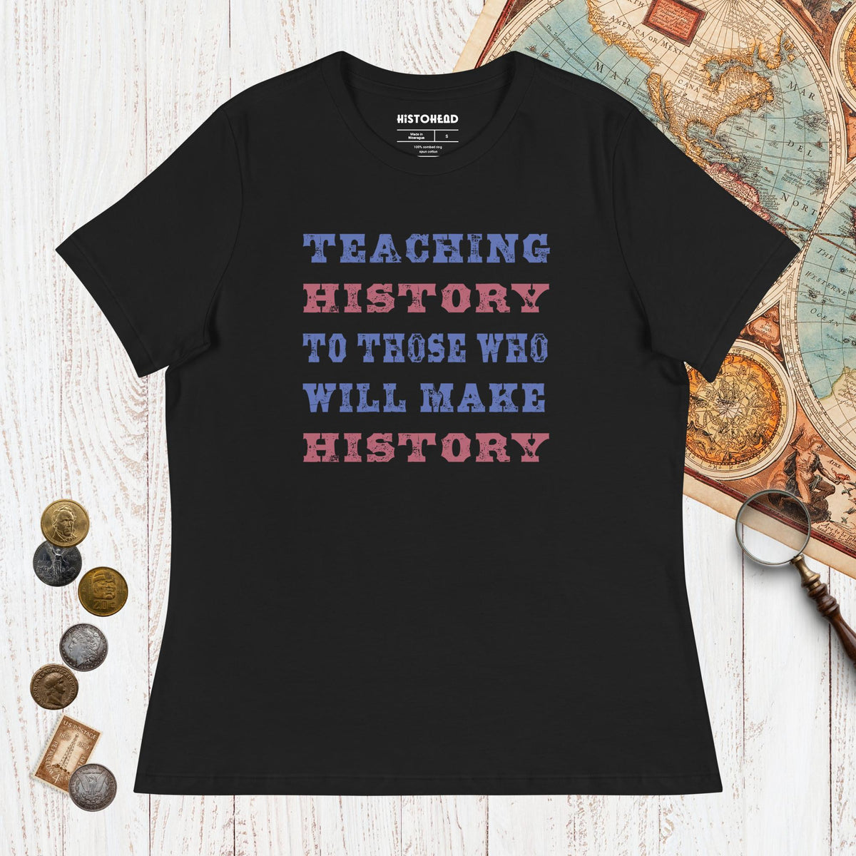 Black Teaching History - Women's Tee - history buff gift by HistoHead